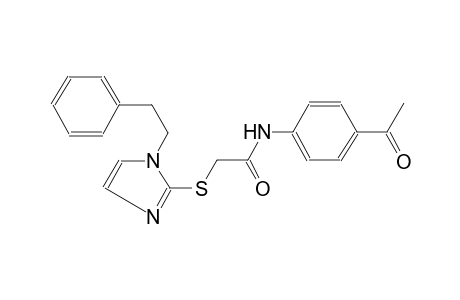 N-(4-Acetyl-phenyl)-2-(1-phenethyl-1H-imidazol-2-ylsulfanyl)-acetamide
