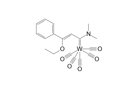 (Z)-[1-(dimethylamino)-3-ethoxy-3-phenylpropenylidene]pentacarbonyl tungstene