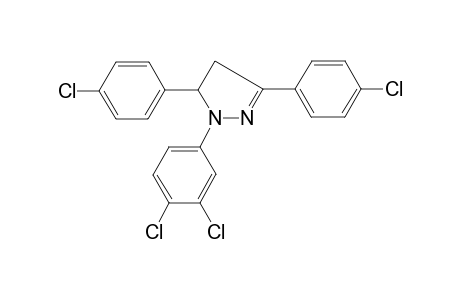 3,5-bis(4-chlorophenyl)-1-(3,4-dichlorophenyl)-4,5-dihydro-1H-pyrazole