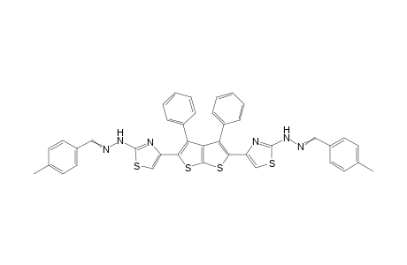 4,4'-(3,4-Diphenylthieno[2,3-b]thiophene-2,5-diyl)bis(2-(2-(4-methylbenzylidene) hydrazinyl)thiazole)
