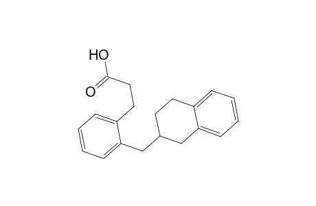 Hydrocinnamic acid, o-[(1,2,3,4-tetrahydro-2-naphthyl)methyl]-