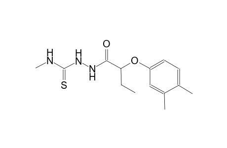 2-[2-(3,4-dimethylphenoxy)butanoyl]-N-methylhydrazinecarbothioamide
