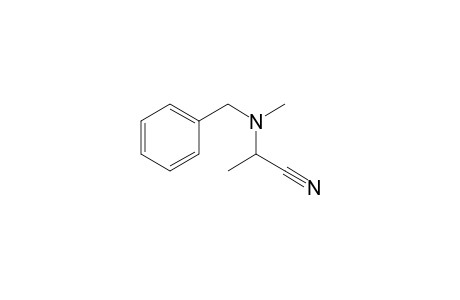 2-(benzyl(methyl)amino)propanenitrile