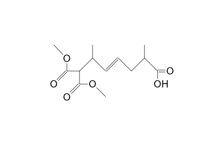 1,1-Dicarbomethoxy-6-carboxy-2,6-dimethyl-3-hexene