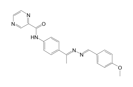 1-[4'-(Pyrazine-2"-carboximido)-phenylethylidene - (p-Methoxybenzaldehyde - Azine Derivative