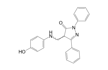 1,3-diphenyl-4-[(p-hydroxyanilino)methylene]-2-pyrazolin-5-one