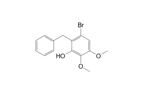Phenol, 3-bromo-5,6-dimethoxy-2-(phenylmethyl)-