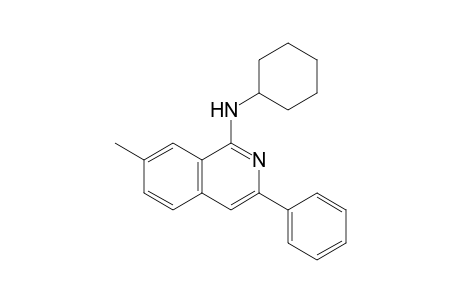 N-cyclohexyl-7-methyl-3-phenyl-1-isoquinolinamine