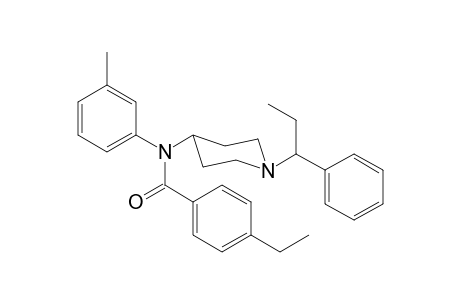 N-3-Methylphenyl-N-[1-(1-phenylpropyl)piperidin-4-yl]-4-ethylbenzamide