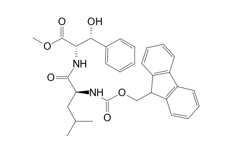 (2S,3R)-2-[[(2S)-2-(9H-fluoren-9-ylmethoxycarbonylamino)-4-methyl-pentanoyl]amino]-3-hydroxy-3-phenyl-propionic acid methyl ester