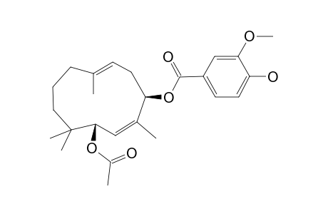 LYCIFERIN_E;3-VANILLOYL-6-ACETYLJUNIFEROL