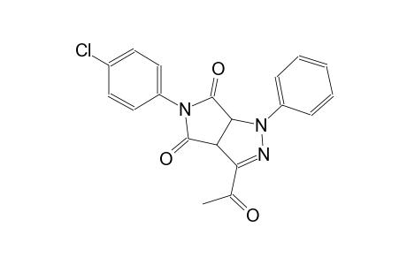 pyrrolo[3,4-c]pyrazole-4,6(1H,5H)-dione, 3-acetyl-5-(4-chlorophenyl)-3a,6a-dihydro-1-phenyl-
