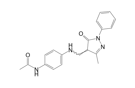 4'-{[(3-methyl-5-oxo-1-phenyl-2-pyrazolin-4-ylidene)methyl]amino]acetanilide