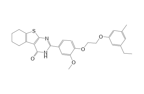 benzo[4,5]thieno[2,3-d]pyrimidin-4(3H)-one, 2-[4-[2-(3-ethyl-5-methylphenoxy)ethoxy]-3-methoxyphenyl]-5,6,7,8-tetrahydro-