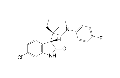 (3S,1'R)-6-Chloro-3-{1'-[(4''-fluorophenyl)(methyl)amino]-2'-methylbutan-2'-yl}indolin-2-one