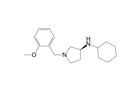 (3S)-N-cyclohexyl-1-[(2-methoxyphenyl)methyl]-3-pyrrolidinamine