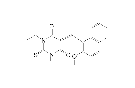 (5E)-1-ethyl-5-[(2-methoxy-1-naphthyl)methylene]-2-thioxodihydro-4,6(1H,5H)-pyrimidinedione