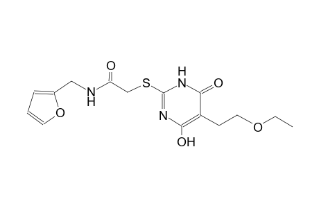 2-{[5-(2-ethoxyethyl)-4-hydroxy-6-oxo-1,6-dihydro-2-pyrimidinyl]sulfanyl}-N-(2-furylmethyl)acetamide