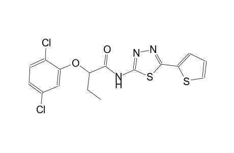 2-(2,5-dichlorophenoxy)-N-[5-(2-thienyl)-1,3,4-thiadiazol-2-yl]butanamide