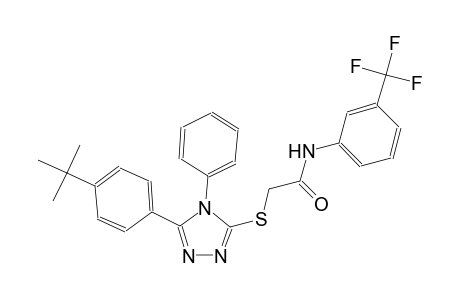 2-{[5-(4-tert-butylphenyl)-4-phenyl-4H-1,2,4-triazol-3-yl]sulfanyl}-N-[3-(trifluoromethyl)phenyl]acetamide