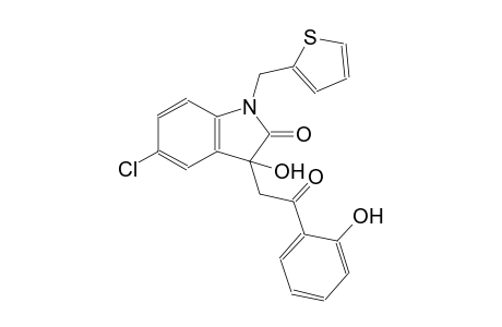 2H-indol-2-one, 5-chloro-1,3-dihydro-3-hydroxy-3-[2-(2-hydroxyphenyl)-2-oxoethyl]-1-(2-thienylmethyl)-