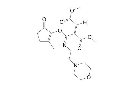 Dimethyl 2-((2-methyl-5-oxocyclopent-1-enyloxy)(2-morpholinoethylimino) methyl)fumarate