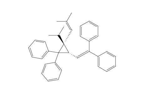 cis-2-Isopropyl-2-(2-methylpropenyl)-1,1-diphenyl-3-(2,2-diphenylvinyl)cyclopropane