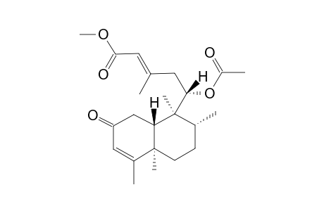 PLECTRORNATIN-A;METHYL-11R-ACETOXY-2-OXONEOCLERODA-3,13E-DIEN-15-OATE