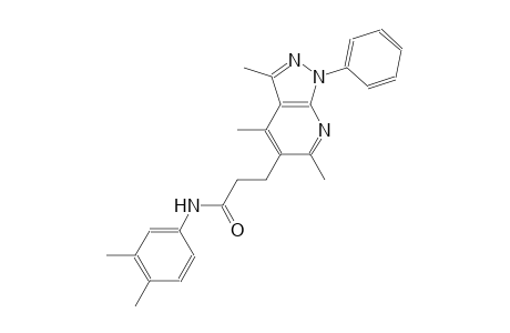 1H-pyrazolo[3,4-b]pyridine-5-propanamide, N-(3,4-dimethylphenyl)-3,4,6-trimethyl-1-phenyl-