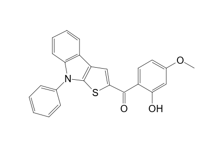 5-Methoxy-2-{8-phenyl-8H-thieno[2,3-b]indole-2-carbonyl}-phenol