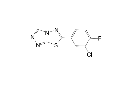 [1,2,4]triazolo[3,4-b][1,3,4]thiadiazole, 6-(3-chloro-4-fluorophenyl)-
