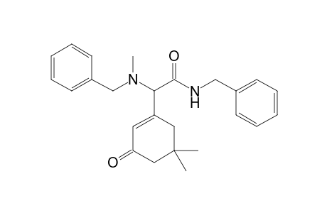 2-(5,5-dimethyl-3-oxidanylidene-cyclohexen-1-yl)-2-[methyl-(phenylmethyl)amino]-N-(phenylmethyl)ethanamide