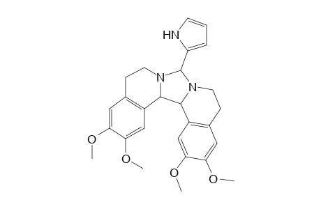 5,6,10,11,15b,15c-Hexahydro-8-(pyrrol-2-yl)-2,3,13,14-tetramethoxy-8H-imidazo[5,1-a:4,3-a']diisoquinoline