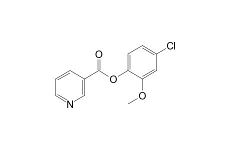 Nicotinic acid, 2-methoxy-4-chlorophenyl ester