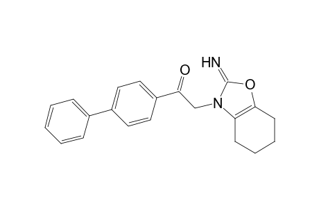 2-(2-azanylidene-4,5,6,7-tetrahydro-1,3-benzoxazol-3-yl)-1-(4-phenylphenyl)ethanone