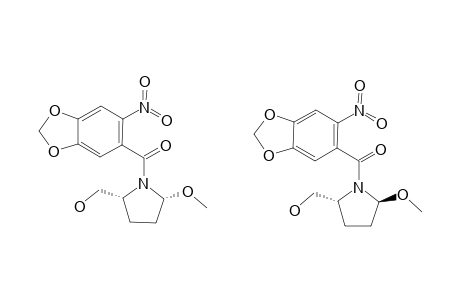 (5-S)-5-HYDROXYMETHYL-2-METHOXY-1-(4,5-METHYLENEDIOXY-2-NITRO-BENZOYL)-PYRROLIDINE;MAJOR-DIASTEREOMER