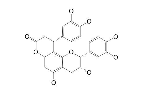 (2R,3R,10R)-2,10-bis(3,4-dihydroxyphenyl)-3,5-dihydroxy-3,4,9,10-tetrahydro-2H-pyrano[6,5-h]chromen-8-one