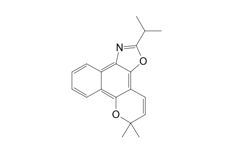 6,6-Dimethyl-2-propyl-6H-pyrano[3',2' : 3,4]naphtho[1,2-d]oxazole
