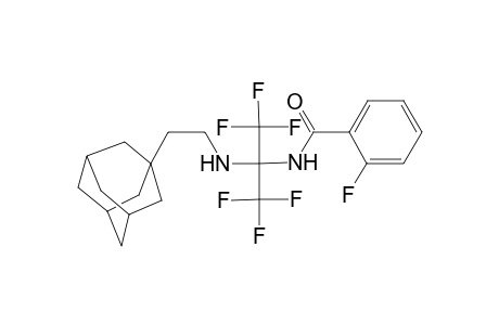 N-[1-(2-Adamantan-1-yl-ethylamino)-2,2,2-trifluoro-1-trifluoromethyl-ethyl]-2-fluoro-benzamide