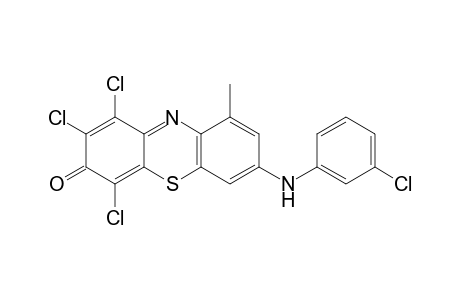 1,2,4-Trichloro-7-[(3-chlorophenyl)amino]-9-methyl-3H-phenothiazin-3-one