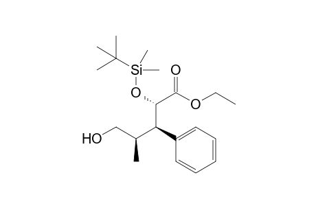 (2S,3R,4R)-2-[tert-butyl(dimethyl)silyl]oxy-5-hydroxy-4-methyl-3-phenyl-valeric acid ethyl ester