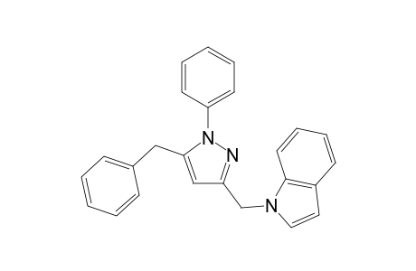 1-((5-Benzyl-1-phenyl-1H-pyrazol-3-yl)methyl)-1H-indole