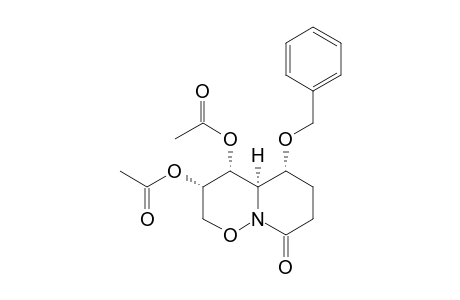 (3S,4R,4aR,5R)-5-(Benzyloxy)-3,4-diacetoxy-2,3,4,4a,5,6,7,8-octahydropyrido[1,2-b][1,2]oxazin-8-one