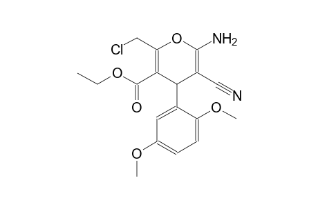 ethyl 6-amino-2-(chloromethyl)-5-cyano-4-(2,5-dimethoxyphenyl)-4H-pyran-3-carboxylate