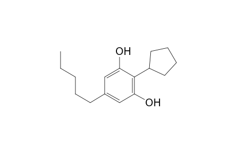2-Cyclopentyl-5-pentylbenzene-1,3-diol