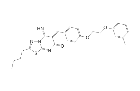 7H-[1,3,4]thiadiazolo[3,2-a]pyrimidin-7-one, 2-butyl-5,6-dihydro-5-imino-6-[[4-[2-(3-methylphenoxy)ethoxy]phenyl]methylene]-, (6Z)-