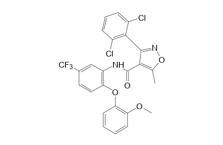 3-(2,6-DICHLOROPHENYL)-6'-(o-METHOXYPHENOXY)-5-METHYL-alpha,alpha,alpha-TRIFLUORO-4-ISOXAZOLECARBOXY-m-TOLUIDIDE