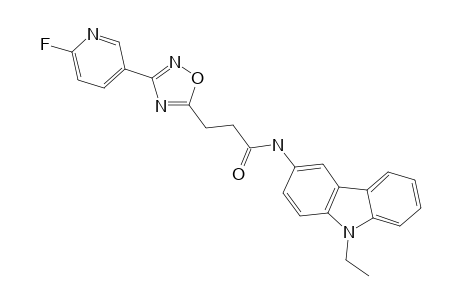 3-[3-(6-FLUOROPYRIDIN-3-YL)-1,2,4-OXADIAZOL-5-YL]-N-(9-ETHYL-9H-CARBAZOL-3-YL)-PROPANAMIDE