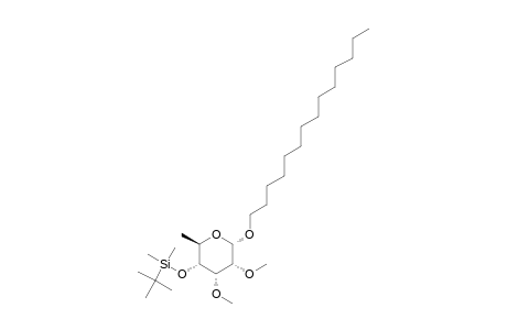 .alpha.-D-Allopyranoside, tetradecyl 6-deoxy-4-O-[(1,1-dimethylethyl)dimethylsilyl]-2,3-di-O-methyl-