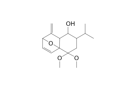 2-Isopropyl-4a,7-epoxy-8-methylene-4,4-dimethoxy-1,2,3,4,7,4a,8a-octahydronaphth-1-ol